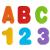 Munchkin Learn Baby Bath Foam Letters & Numbers Mess-Free Baby Bath Toys & Shower Toys Sticks on Tiles & Porcelain Creative Toddler Bath Toys Removable Kids Bath Toys - Set of 26 Floating Letters Primary