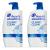 Head and Shoulders Shampoo, Anti Dandruff Treatment and Scalp Care, Classic Clean Scent, for All Hair Types including Color Treated, Curly or Textured Hair, 32.1 fl oz, Twin Pack