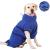 Happy Hachi microfiber dog bathrobe bathing towel Dog wager washable super absorbent moisture fast drying towel beach towel for small medium and large dog cat blue