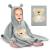 Yosemy hooded towel baby-Oeko Tex-Baby towel hood 100% cotton bathing poncho children baby towel with hood soft & super absorbent 0-3 years bear dark gray bear 0-3 years