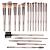 Makeup Brushes 18 Pcs Professional Make up Brushes Sets Foundation Brush Blending Powder Blush Concealers contour Eye Make Up Brush Set with Champagne Gold