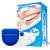The ConfiDental - Pack of 5 Moldable Mouth Guard for Teeth Grinding Clenching Bruxism, Sport Athletic, Whitening Tray, Including 3 Regular and 2 Heavy Duty Guard (3 (lll) Regular 2 (II) Heavy Duty)