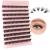 Poiuyoiu false eyelashes extensions individual eyelashes 50d cluster lashes 8-16mm mixed length artificial eyelashes fluffy fake lashes reusable diy at home