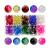 TOAOB 200pcs 8mm Multi Color Crackle Glass Lampwork Beads Round Loose Spacer Beads Craft Supplies for Bracelets Necklaces Jewelry Making mixed color