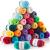 CRAFTISS 30x20g Acrylic Yarn Mini Skeins - 1300 Yards of Soft Yarn for Crocheting and Knitting Craft Project  Assorted Starter Crochet Kit Yarn Bulk for Adults and Kids