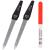 3 Swords Germany - SAPPHIRE METAL NAIL FILE 2 PIECES with 1 PIECE 3-way nail buffer NAIL CARE FOR YOU MADE IN GERMANY 2 Files / 1 Buffer