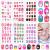 144 Pieces Fake Nails for Kids Girls Artificial Kids Press on Nails Full Cover Short Acrylic Stick On Nails False Nail Tips Kit for Children Little Girls Nail Art Decoration (Cute Pattern)