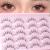 Manga Lashes Natural Look Anime False Eyelashes Wispy Fluffy Spiky Fake Lashes Cosplay Korean Japanese Asian Lashes Pack 10 Pairs Faux Mink Lashes Full Volume