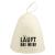 Sauna hat - model with inscription - It works for me! - 100% cotton - sauna hat made of felt for women and men