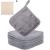 9 pieces made of microfiber 15 x 15 cm Septic Minor Pads Washable Demplace Waspation Reusable Microfiber Face Cleaning Clock With Storage Pocket (Gray) Gray 15 x 15 cm