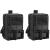 FRTKK 2 Pack Molle Pouches - Tactical Compact Water-Resistant EDC Pouch Bag Small Utility Pouch 2 Pack-Black