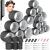 Thrilez 39PCS Hair Curlers Rollers with Clips Black Hair Roller with 3 Sizes 64mm 44mm 33mm Jumbo Hair Roller with 12PCS Duckbill Clips Hair Rollers for Long Medium Short Thick Fine Volume Bangs Hair