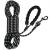 Reflective tow lines for dogs 5m/10m/20m rope dog leash long training line for small medium-sized dogs black (0.8cm*500cm) (10m black) midnight-0.8cm 10m