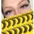 False Eyelashes Russian Strip Lashes D Curl Wispy Natural Look Faux Mink Lashes Like Eyelash Extension Fluffy zanlufly Transparent Band Cat Eye Fake Eyelashes Pack Clear Band&D Curl5
