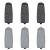 Replacement Heads for Flawless Pedi Replacement Roller Refills Heads Compatible with Finishing Touch Flawless Pedi Electric Tool File 6-Pack ( 3 Black Coarse and 3 Gray Fine )