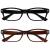 The Reading Glasses Company Black Brown Readers Value 2 Pack Mens Womens RR77-12 +3.00 +3.00 Magnification Black & Brown