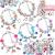 Acejoz 85 Pcs Charm Bracelet Making Kit  DIY Charm Bracelets Beads for Girls  Adults and Beginner Jewelry Making Kit