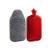 Peterpan Teddy Charcoal Rubber Hot Water Bottle Cover, Size: XXX-Large, Hot Water Bag for Pain Relief, BPA & Phthalates Free,100 Fl Oz Capacity, Gray