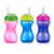 Nuby No Spill FlexStraw Cups 12+ Months Girl 3 Pack 10 oz (300 ml) Each