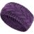 Winter Headband Wool Cable Knit Headband Hair Wrap Ear Warmer for Women (Purple)