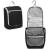 Della Gao Toiletry Bag Travel Bag for Women Men with Hanging Hook, Water-resistant Makeup Bag Cosmetic Bag Travel Organizer for Accessories, Shampoo, Full Sized Container, Toiletries, Black M Black-XS001-S