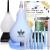Medisential Enema Bulb Kit  Large 12oz (375ml) + 7oz (207ml) Anal Douche for Women and Men - A Premium Silicone Enema Kit That is BPA & Phthalates Free - Full Instructions and Guide Included.
