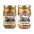Jake & Amos Pickled Mushroom Variety Pack 16 oz. Marinated, Hot Garlic (1 Jar of Each)