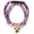 Necoichi Chirimen Hanabi Fireworks Cat Collar, Handcrafted in Japan, 1 Size fits All Purple
