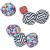 Ocean 5 extremely boules-soft boules set Street-Boccia Cross Country Petanque with bag always play everywhere in and outdoor triangle/ziczac-Colorful/Black-and-White