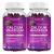 Calcium Magnesium Zinc Gummies with High Absorption Magnesium Glycinate 200mg Potassium -Plant Complex Calcium Supplement with D3 Sea Moss for Bone Muscles Calm Mood & Sleep Support - Vegan (2 Pack) 60 Count (Pack of 2...