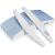 Nail file nail files nail files for natural nails and thick nails nail file 180/240 grit (12 pieces) professional washable and reusable blue