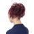 CAISHA JUMBO Hair Part Hair tie Dutt Flora updos Bridal hairstyles of course wavy DM17cm red dark brown mix G28F red dark brown mix #2H113A G28F