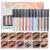 12 Colors Liquid Glitter Eyeshadow Set, Multi-dimensional Metallic Glitter Shimmer Smokey Eye Looks Waterproof Long Lasting Quick-Drying Sparkling Eye Shadow Makeup Kits Set B
