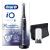 Oral-B iO8 Electric Toothbrushes For Adults Christmas Gifts For Women / Him App Connected Handle 1 Ultimate Clean Toothbrush Head & Magnetic Pouch 6 Modes Teeth Whitening 2 Pin UK Plug Black Without extra refills