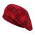 ZLYC Womens French Beret Hat Reversible Knitted Thickened Warm Cap for Ladies Girls Checkered Red