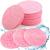 50 pieces compressed facial sponges reusable natural beauty spa make -up sponge facial cleaning peeling for daily skin care and make -up removal face cleaning pink