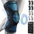 NEENCA Knee Brace Knee Compression Sleeve Support for Men Women with Patella Gel Pads & Side Stabilizers Medical Grade Knee Pads for Running Meniscus Tear ACL Arthritis Joint Pain Relief XXL Blue