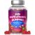 Kids Multivitamin | 60 Vegan Gummies | 14 Essential Nutrients | with Vitamin A B12 C D & Zinc | Natural Strawberry Flavour | by Horbaach