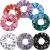 WILLBOND 8 Pieces Soccer Hair Scrunchies Soccer Hair Ties Elastic Soccer Hair Bands Soccer Girl Gifts Ponytail Holders Sport Hair Accessories for Girls Women Players Coaches Teams