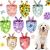 8 Pieces Floral Dog Bandana Summer Spring Flower Pet Triangle Bib Scarf Daisy Rose Pet Bandana Washable Adjustable Dog Kerchief Suitable for Most Dogs and Cats (Cute Pattern)