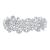 EVER FAITH Women's Austrian Crystal Art Deco Floral Leaf Hair Barrette Clip Clear Silver-Tone
