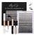 DIY Lash Extension Kit 320PCS Cluster Lashes C/D Curl Lash Clusters with Lash Bond and Seal and Lash Applicator Easy to Apply at Home for 10-16mm Individual Eyelash Extension Kit-(20D+50D-0.07D-KIT) 320PCS(20D+50D-0.07D)
