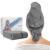 FREATECH Luxurious microfiber hair towel for rapid drying hair large hair turban hair towel super soft and absorbent for long thick hair gray - 115 x 70 cm