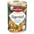 Three star hunting pot with potatoes and mushrooms |Delicious finished dish with meatballs in the practical recyclable canned