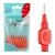TePe Interdental Brushes Red Extra Soft (0.5mm - Size 2) / Simple and effective cleaning of interdental spaces / 1 x 8 brushes Red 8 count (Pack of 1)