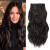 Fliace Clip in Hair Extensions  6 PCS Natural & Soft Hair & Blends Well Hair Extensions  Dark Brown Long Wavy Hairpieces(20inch  6pcs  Dark Brown) 20 Inch ( 6 PCS ) Dark Brown