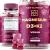 Calm Magnesium Gummies 500mg with Vitamin D3 10000 IU and Vitamin K2 100mg - Magnesium Citrate Supplement for Adults - Healthy Relaxation Vegan Non-GMO Gluten-Free Natural Grape Flavor