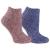 Dr. Scholl's Women's Low Cut Soothing Spa Socks - Lavender & Vitamin E Infused - 2 & 3 Pair Packs - Bottom Grippers Low Cut 4-10 2 Pink/Blue