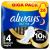 Always Ultra binding ladies size.4 Secure Night (24 women's bandages with wings) giga pack thin and super absorbent odor -neutralizing and outlet protection New 24 pieces (1 Pack)