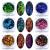 KUKA Iridescent Glitter Chameleon Nail Flakes Set Chrome Nail Powder Mirror Mermaid Effect Set 6 Jars (Dark Chameleon)